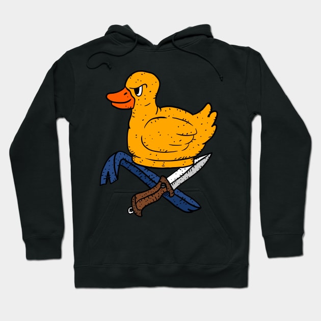 rubber duck rebel. Hoodie by JJadx